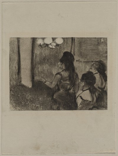 I salongen, ca. 1880-årene. av Edgar Degas