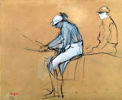 Jockeyer av Edgar Degas