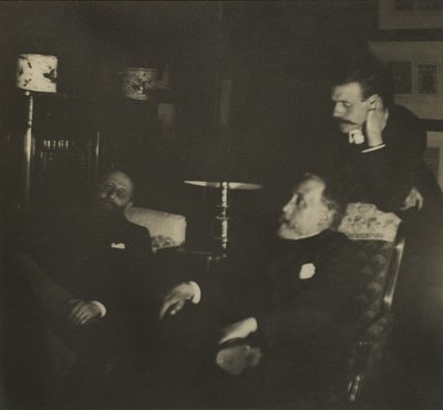 Jules Taschereau, Edgar Degas og Jacques-Emile Blanche, desember 1895 av Edgar Degas