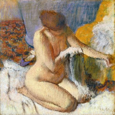 Forlater badekaret av Edgar Degas