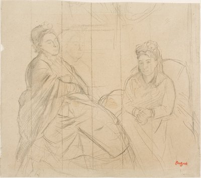 Madame Lisle og Madame Loubens av Edgar Degas