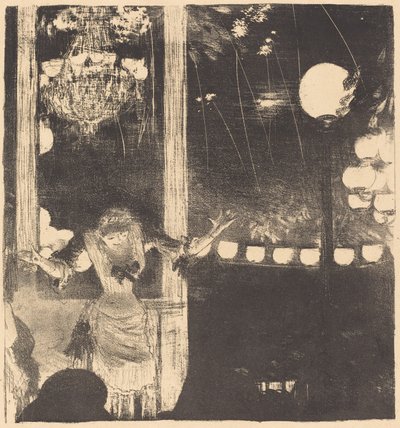 Mademoiselle Bécat på Cafe des Ambassadeurs (Til ambassadørene: Mlle Bécat) av Edgar Degas