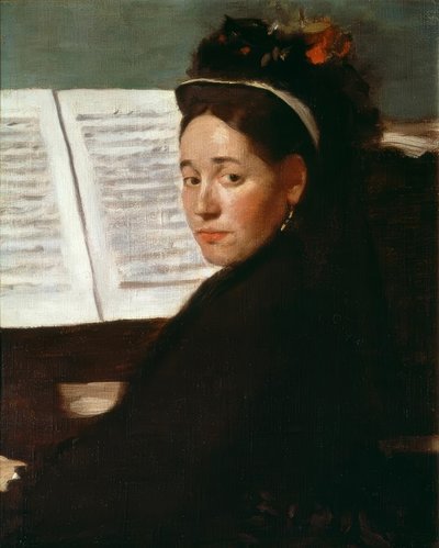 Frøken Dihau ved pianoet av Edgar Degas