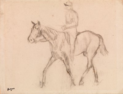 Mann til hest av Edgar Degas