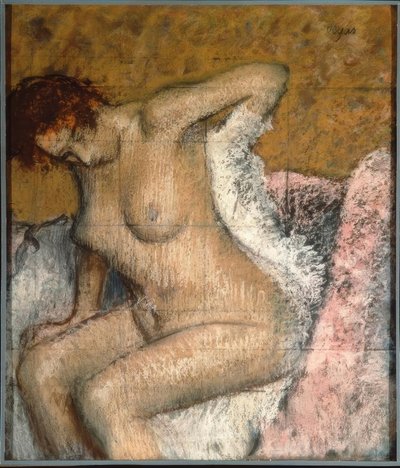 Etter badet av Edgar Degas