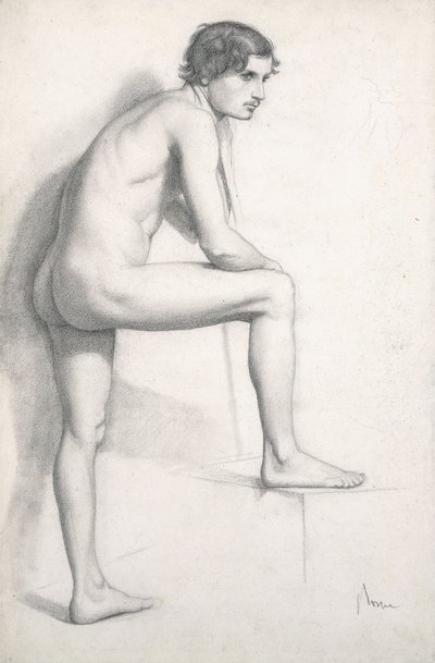 Nakenstudie, ca. 1858 av Edgar Degas