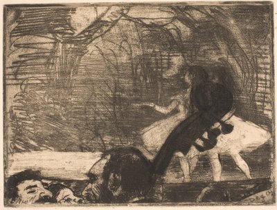 På scenen av Edgar Degas