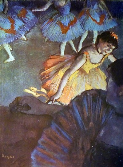 Maleri med tittelen A Ballet Seen from an Opera Box av Edgar Degas av Edgar Degas