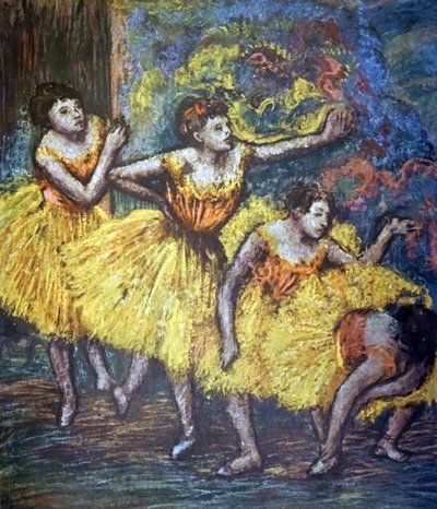 Maleri med tittelen Four Dancers av Edgar Degas av Edgar Degas