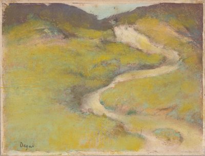 Stien i et jorde av Edgar Degas
