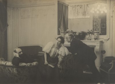 Paul Poujaud, Mme. Arthur Fontaine og Degas, 1895. av Edgar Degas