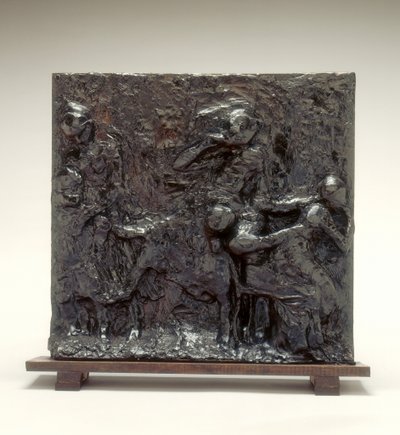 Plukkeepler-minnesmerket, eller familieidyllen, ca. 1881 muligens 1890-tallet. av Edgar Degas