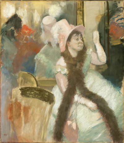 Portrett etter en kostymeball Portrett av Madame Dietz-Monnin, 1879. av Edgar Degas