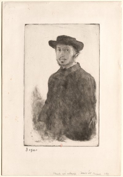 [Portrett av Degas] av Edgar Degas