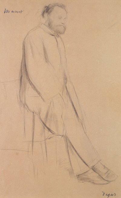 Portrett av Edouard Manet (1832-83) av Edgar Degas