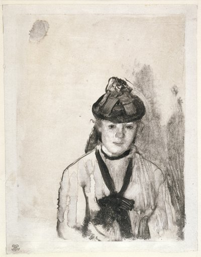 Portrett av Ellen Andrée, ca. 1876 av Edgar Degas