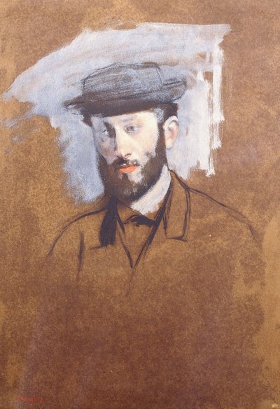 Portrett av Eugene Manet, ca. 1875 av Edgar Degas