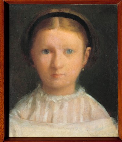 Portrett av Giovanna Bellelli (nee i 1848) kalt Nini, kusine til den senere kunstneren Marquise Ferdinando Lignola Maleri av Edgar Degas (1834-1917) av Edgar Degas