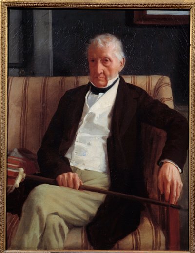 Portrett av Hilaire Degas (1770 - 1858) bestefar til kunstneren. Maleri av Edgar Degas (1834-1917) av Edgar Degas