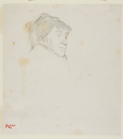 Portrett av Madame Dietz-Monnin (tidligere kvinnehode) av Edgar Degas