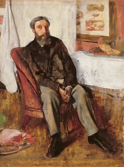 Portrett av en mann, ca. 1866 av Edgar Degas