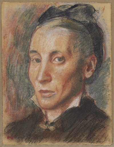 Portrait of a Woman, ca. 1881 (pastell over grafitt på lagt papir) av Edgar Degas