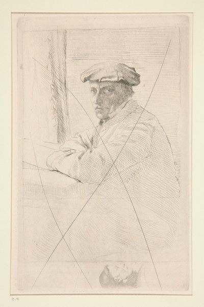 Portrett av gravøren Joseph Tourny av Edgar Degas
