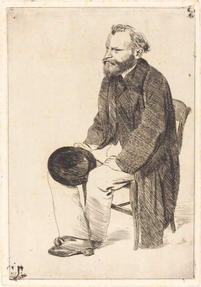 Portrett av kunstneren Edouard Manet 1832-1883 av Edgar Degas