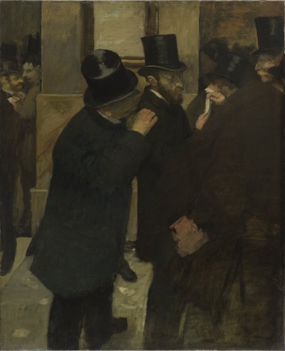 Portretter på børsen av Edgar Degas