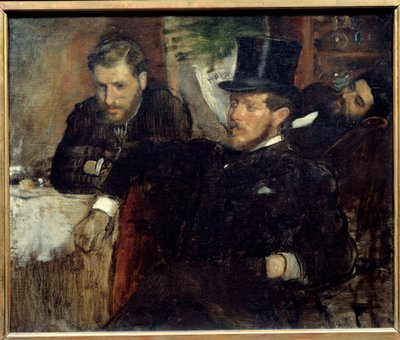 Portretter av ingeniørene Jeantaud (1840-1906), Livert og Laine (1841-1888), venner av kunstneren Maleri av Edgar Degas (1834-1917) 1871 Søn. 0,38x0,47 m Paris, musee d'Orsay av Edgar Degas
