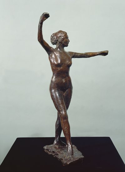 Forberedelse til dansen, høyre fot foran (bronse) av Edgar Degas