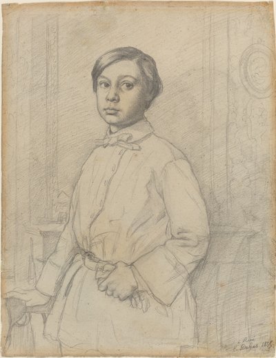 Rene de Gas [recto], 1855. av Edgar Degas