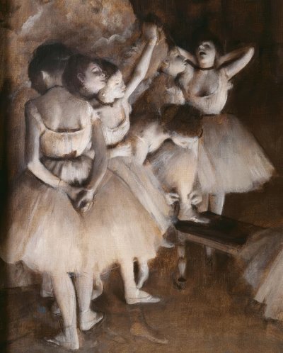 Innøving av ballett på scenen av Edgar Degas