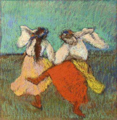 Russian Dancers (Danseuses Russes) av Degas, Edgar (1834-1917). Pastell på papir, størrelse: 63x60,8, ca 1899, privat samling av Edgar Degas