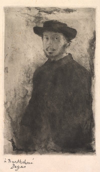 Selvportrett av Edgar Degas