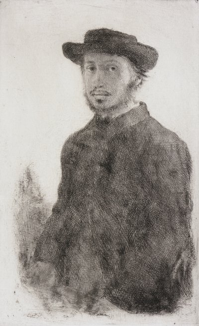 Selvportrett av Edgar Degas