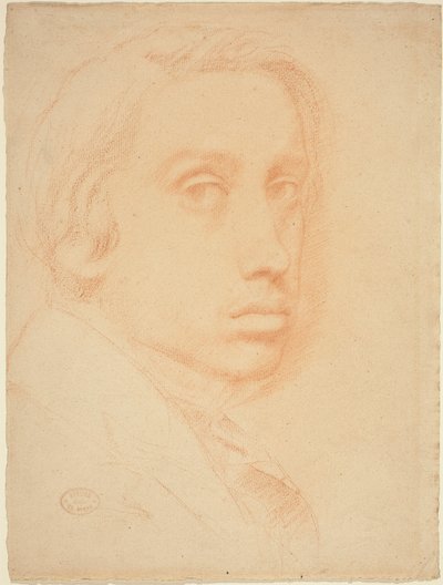 Selvportrett, ca. 1855. av Edgar Degas