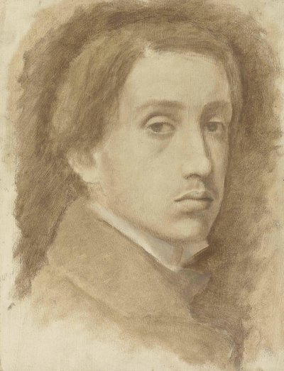 Selvportrett, ca 1854. av Edgar Degas