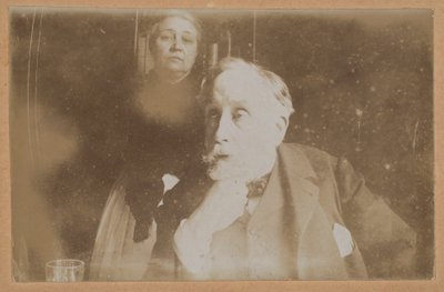 [Selvportrett med Zoé Closier] av Edgar Degas