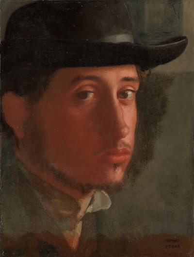 Selvportrett av Edgar Degas