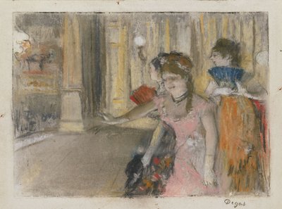 Sangere på scenen av Edgar Degas
