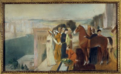 Semiramis bygger Babylon av Edgar Degas