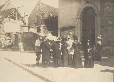 Gatescene, La-Queue-en-Brie Val-de-Marne, ca. 1896. av Edgar Degas