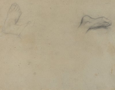 Studier av føtter [verso] av Edgar Degas