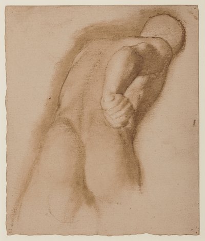 Studie etter Agasias fra Efesos, "Gladiator Borghese", ca. 1855 av Edgar Degas