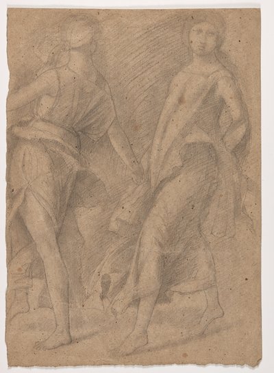 Studie etter Andrea Mantegna, "Parnassus", ca.1854-56 av Edgar Degas