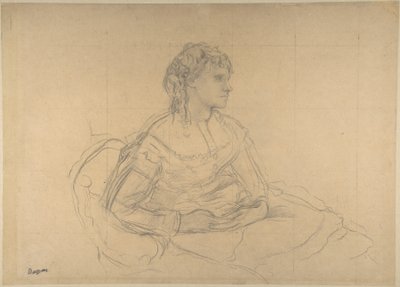 Studie til «Madame Théodore Gobillard» (Yves Morisot) av Edgar Degas