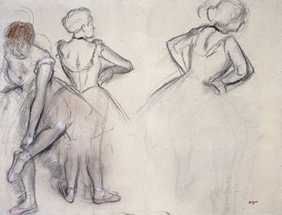 Studiet av dansere; Studie av dansere, av Edgar Degas