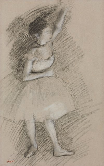 Studie av en danser; Studie av en danser, 1873-1874 av Edgar Degas