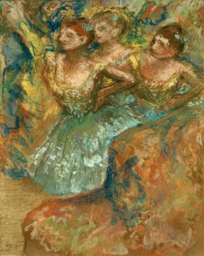 Gruppe med dansere av Edgar Degas